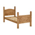 Corona 3FT Bed High Foot End - Distressed Waxed Pine